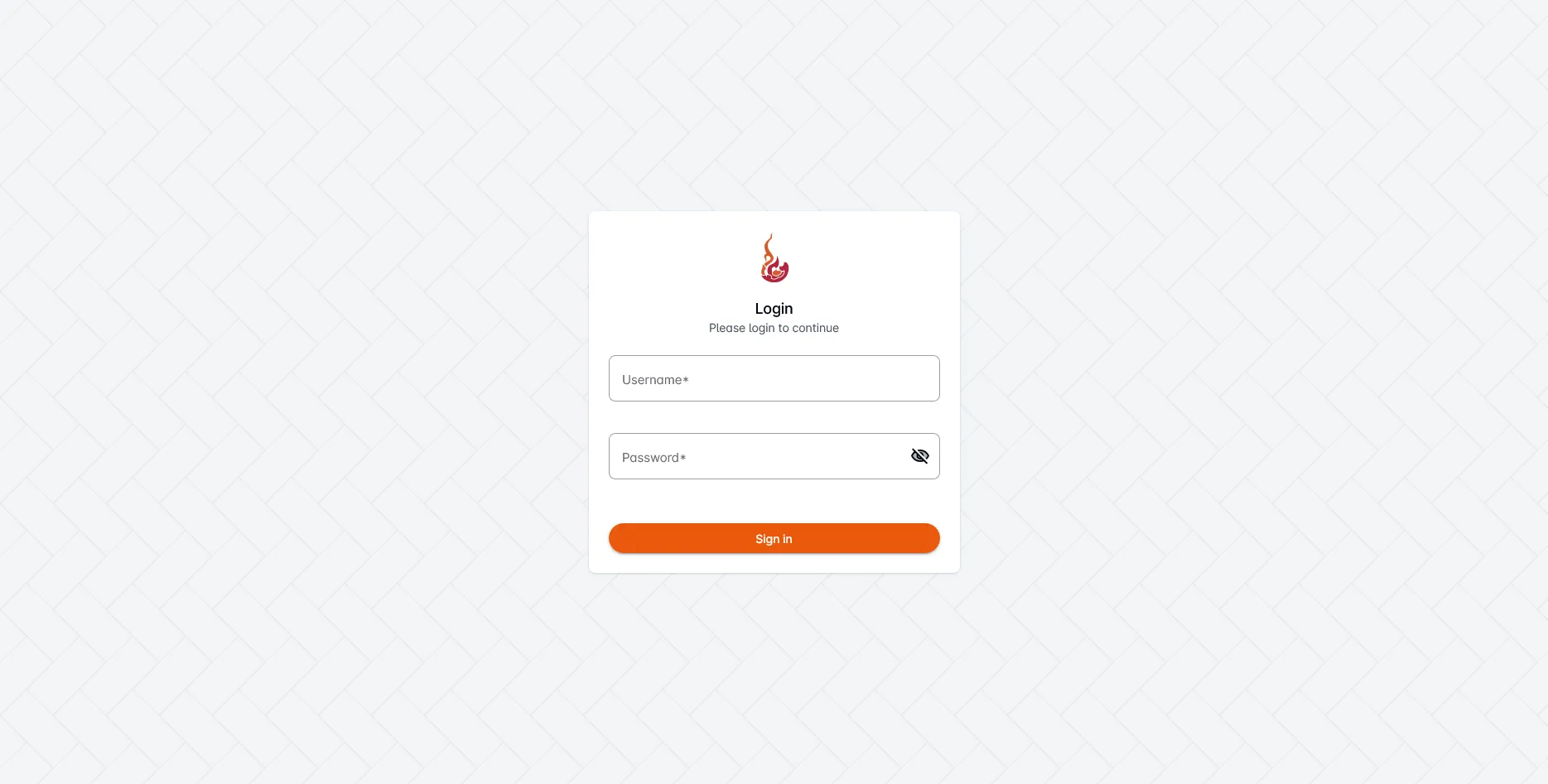 ASEV Travel - Login Screen