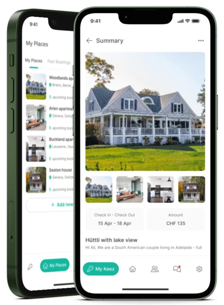Friendkeez - Mobile app interface