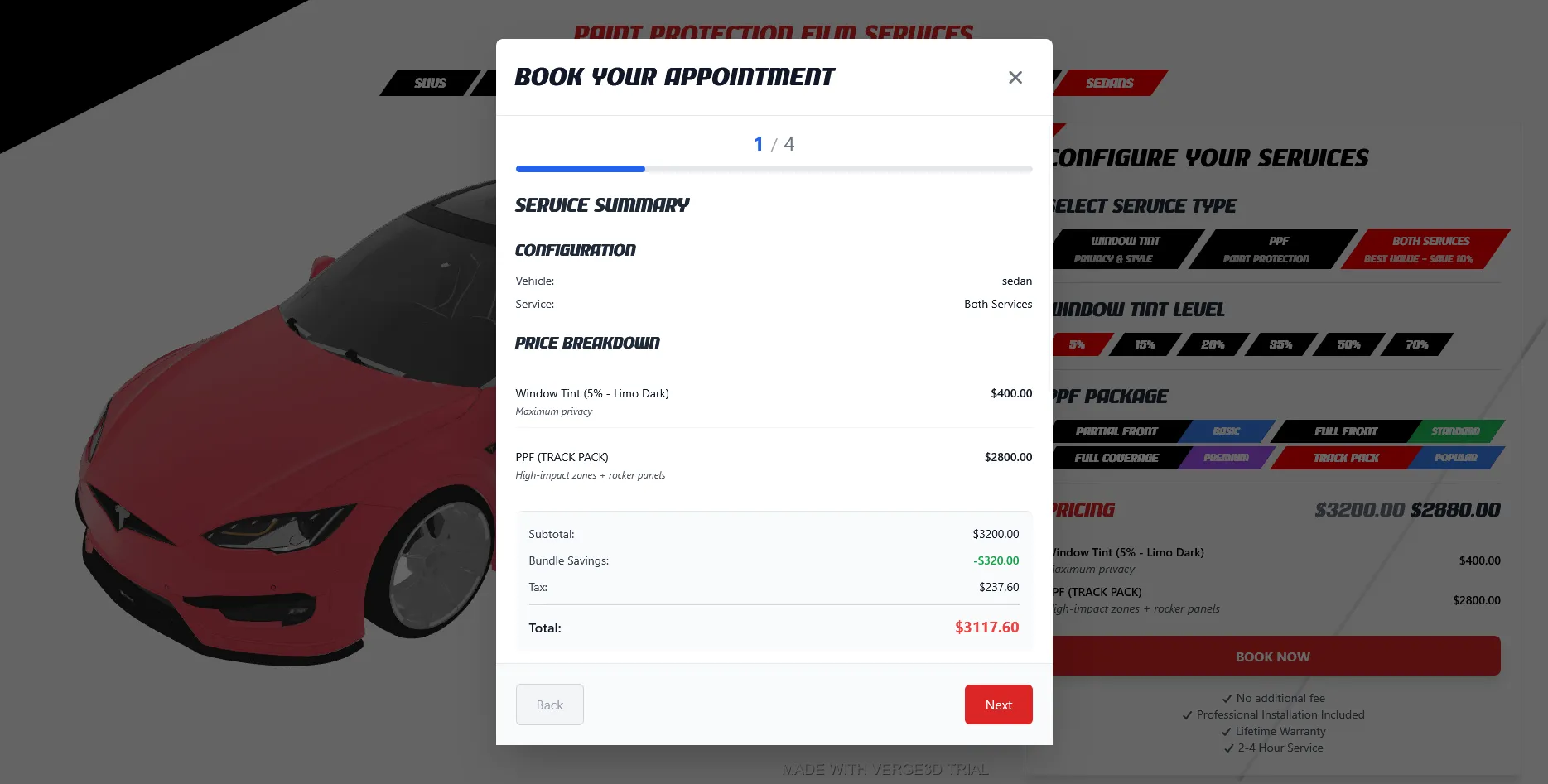 Car Showroom - Form